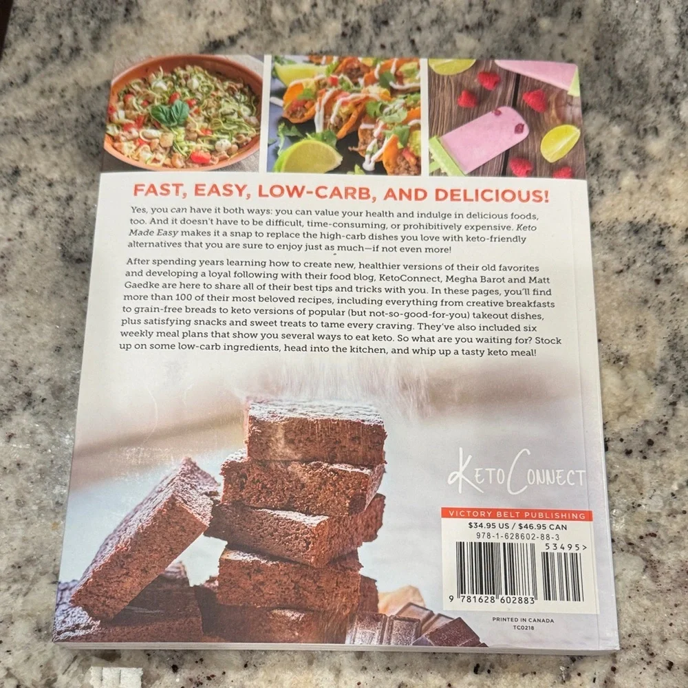 Keto Made Easy Cookbook by Megha Barot and Matt Gaedke
